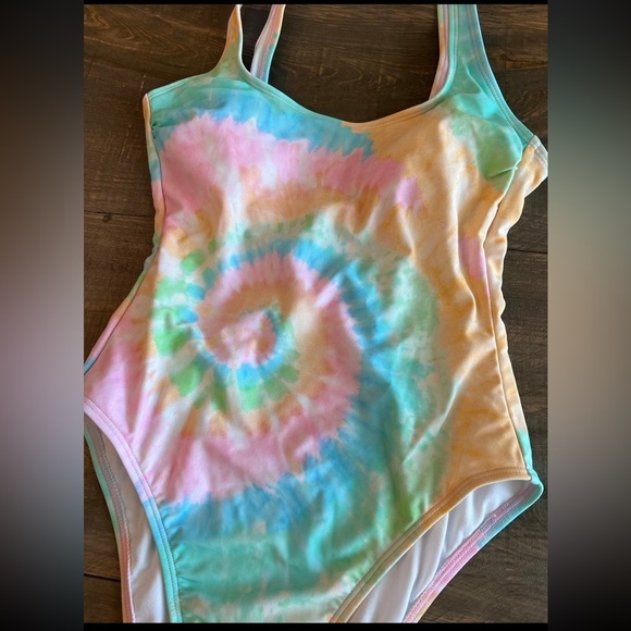 STONEY CLOVER X TARGET TIE DYE CHEEKY ONE-PIECE SWIMSUIT XS NWT - Picture 3 of 4